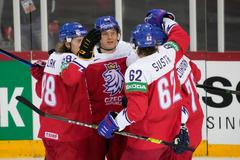 Česká radost v zápase Česko - Slovensko na MS 2021