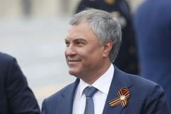 Vjačeslav Volodin na oslavách 9. května 2019.