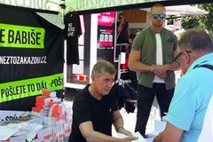 Babiš - kampaň v Průhonicích