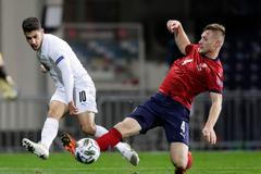 Manor Soloman a Jakub Brabec v zápase Ligy národů Česko - Izrael