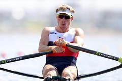 Skifař Jan Fleissner v opravné jízdě na olympiádě v Tokiu 2021