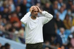 fotbal, anglická liga 2021/2022, Premier League - Manchester City v Norwich City, Pep Guardiola