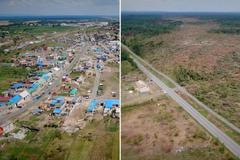 Tudy letělo. Pilot kopíroval s kamerou trasu tornáda, které ničilo Moravu