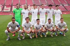 fotbal, OH 2020, Tokio, čtvrtfinále, Japonsko - Nový Zélenad, fotbalisté Nového Zélenadu