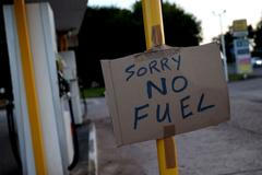 Velká Británie, nedostatek pohonných hmot