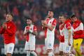 fotbal, Evropská konferenční liga 2021/2022, Slavia Praha - Union Berlín, fotbalisté Slavie, radost