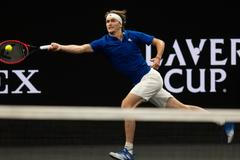Alexander Zverev z Týmu Evropy během Laver Cupu 2021