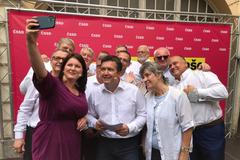 Lídři sociální demokracie do sněmovních voleb při zahájení ostré fáze kampaně 22. října 2021