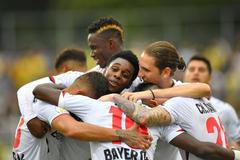 Leverkusen slaví vstřelení gólu