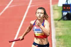 Barbora Malíková na závodě štafet na Kladně (2021)