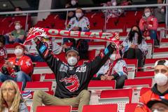 5. finále hokejové extraligy 2020/21, Třinec - Liberec: Fanoušci Třince