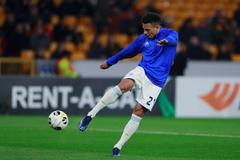 fotbal, Evropská liga 2019/2020, Wolverhampton Wanderers v Slovan Bratislava, Rafael Ratao