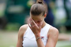 Karolína Plíšková ve finále Wimbledonu 2021