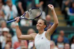 Plíšková poslala soupeřku do kotrmelců, obvázaná Muchová neprolomila německou zeď