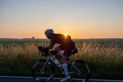 Ultracyklista Daniel Polman na Race Across Germany
