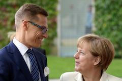Alexander Stubb a Angela Merkelová v roce 2014.