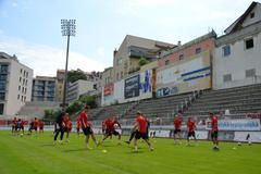 fotbal, Viktoria Žižkov, trénink
