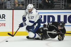 NHL Nikita Ščerbak v dresu Los Angeles