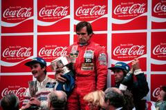 F1, VC Belgie (Zolder) 1981: Nigel Mansell (Lotus), Carlos Reutemann (Williams) a Jacques Laffite (Ligier)
