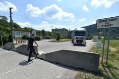 hranice slovensko kontrola koronavirus zátaras uzavřený česko-slovenský hraniční přechod Brumov-Bylnice/Horné Srnie