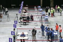 Velkokapacitní očkovací centrum v O2 universum, Národní očkovací centrum proti covid-19, koronavirus, očkování