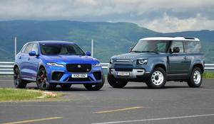 Land Rover 90 Jaguar F-Pace SVR