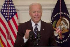 Joe Biden při projevu