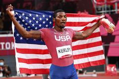 Fred Kerley, americký sprinter, olympijské hry Tokio 2021