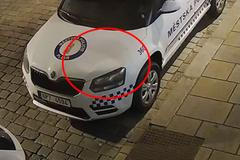 Plzeňský strážník uslyšel ránu. Viníka, který promáčkl kapotu jeho vozu, by nikdo nečekal