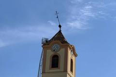 Střecha kostela, Moravská Nová Ves