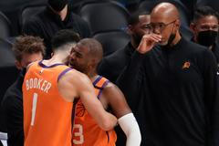 basketbal, NBA, Phoenix Suns at Los Angeles Clippers, Devin Booker, Chris Paul