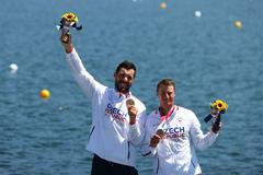 Josef Dostál a Radek Šlouf s bronzem po finále deblkajaku na OH 2020