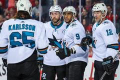 NHL: San Jose Sharks at Calgary Flames