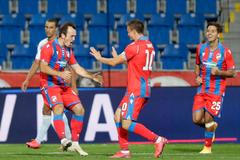 fotbal, Evropská liga, 3. předkolo, Viktoria Plzeň - Sönderjyske, Miroslav Káčer, radost