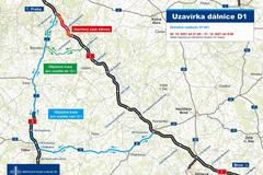 Uzavírka dálnice D1