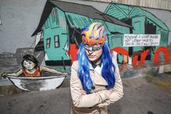 Výtvarnice Toy_Box vytvořila mural / graffiti na Florenci - Tváře klimatické změny, klima, Člověk v tísni