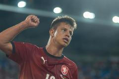 fotbal, kvalifikace MS 2022, Česko - Bělorusko, Adam Hložek