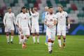 Fotbalisté Běloruska po zápase Ligy národů (2020)