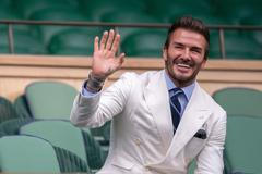 David Beckham na Wimbledonu 2021