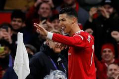 Cristiano Ronaldo slaví branku