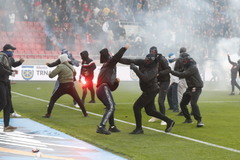 Bitka fanoušků Trnavy a Slovanu Bratislava