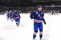 hokej, MS do 20 let, 2021/2022, USA - Slovensko, tým USA