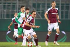Rapid Vídeň - West Ham, Evropská liga (Mark Noble, Tomáš Souček)