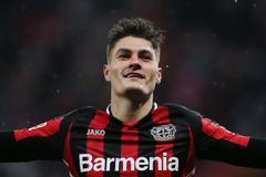 fotbal, německá liga 2021/2022, Bundesliga - Bayer Leverkusen v Greuther Fürth, Patrick Schick