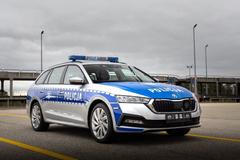 Škoda Octavia Combi iV polská policie