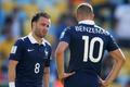 fotbal, MS 2014, Francie - Německo, Mathieu Valbuena, Karim Benzema