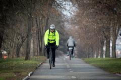 Cyklista, Praha-ilustrační foto