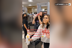 Alkohol dámám na letišti neodbavili a tak rozdávaly panáky zdarma. Video se rychle stalo virálem