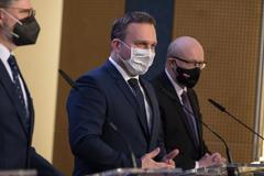 Vláda Petra Fialy, tisková konference, premiér Petr Fiala, Marián Jurečka