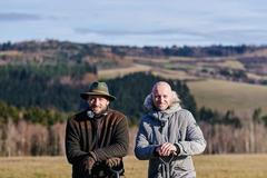 Balákův zeť Michal Košatka ke dvěma letům výročí firmy sázel lípu. Se svým bratrancem, který ve fondu dělá investičního manažera.